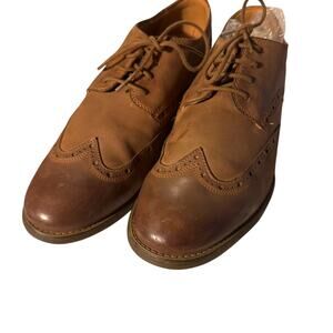New Clarks Oxford Wing Tip Lace Up Dress Shoes Loafers Brown Leather 10.5